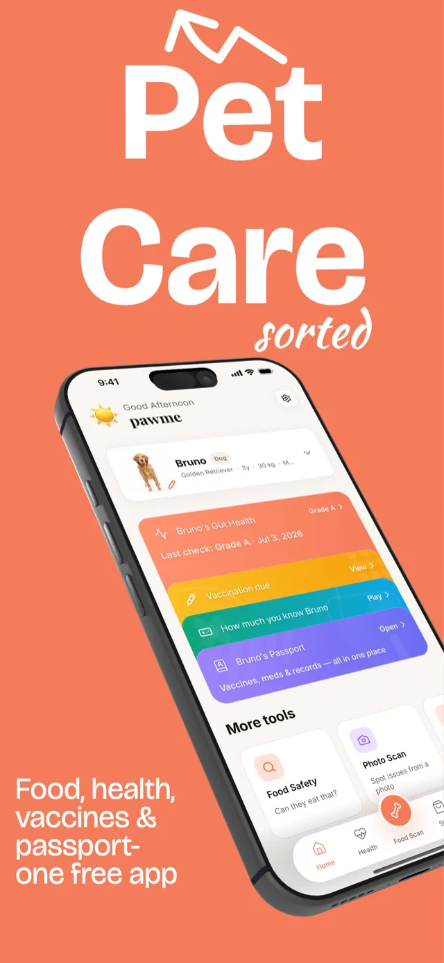 PawMe app screen
