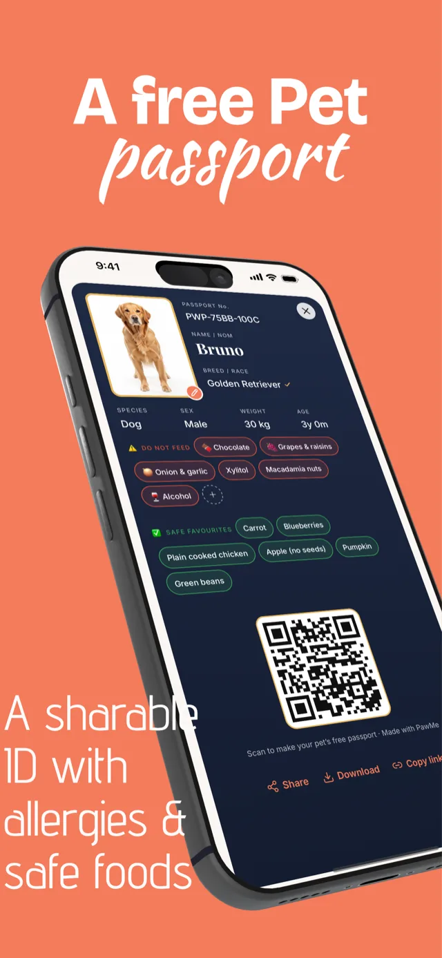 PawMe app screen
